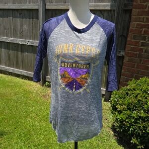 Junk Gypsy Adventure Graphic Tee Size M
